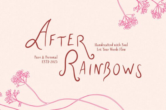 After Rainbows Font Review: Whimsical Script for Branding