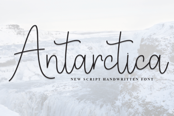 Antarctica: A Handwritten Display Font for Editorial Design