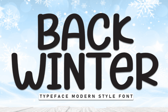 Back Winter Font: Handwritten Warmth for Brand Identity Design