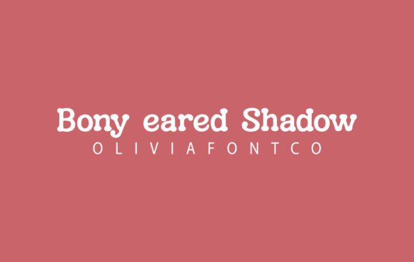 Bony Eared Shadow Font Review