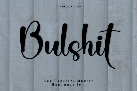 Bulshit Font: A Sweet Handwritten Touch