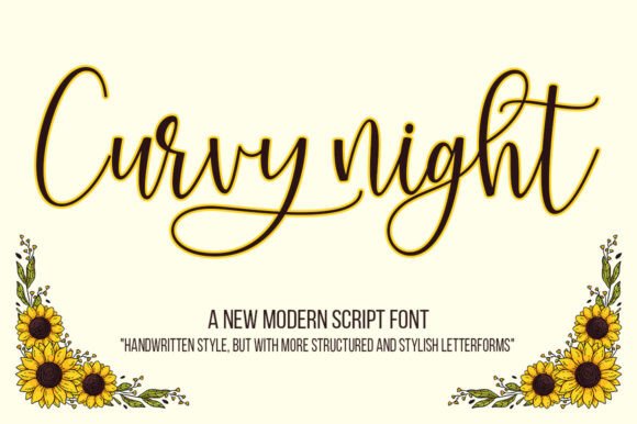 Curvy Night: A Script Font for Creative Campaigns