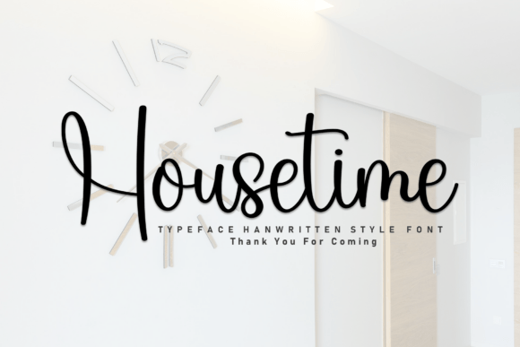 Housetime: A Handwritten Font That Brings Personality to Web Design