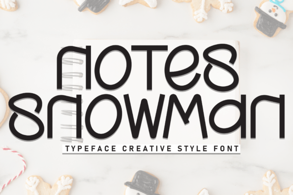 Notes Snowman: A Playful Display Font for Web Design