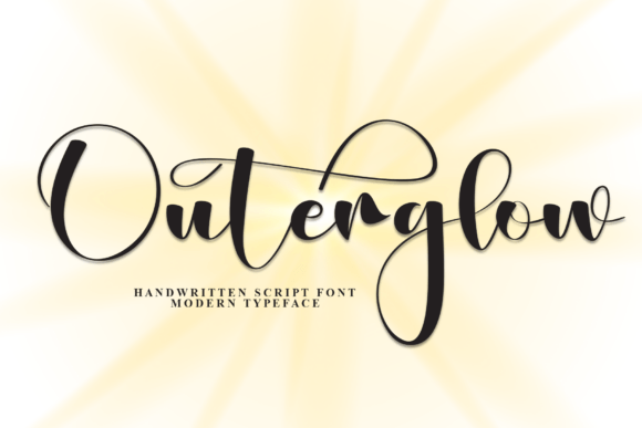 Outerglow: An Elegant Script Font for Handmade Products and Craft Designs