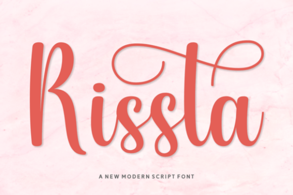 Rissta Font: A Bold Script with Graceful Swashes
