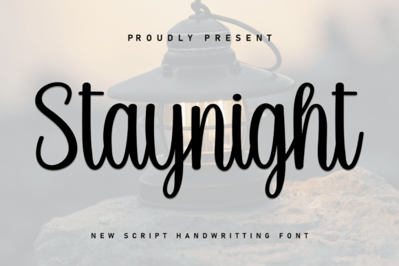 Staynight Font: A Handwritten Typeface for Editorial Projects