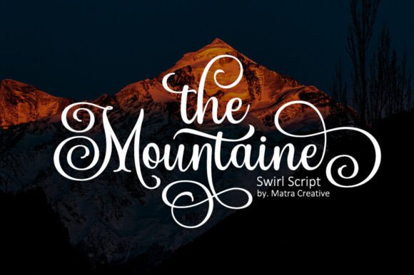 The Mountaine: A Script Font for Elegant Design