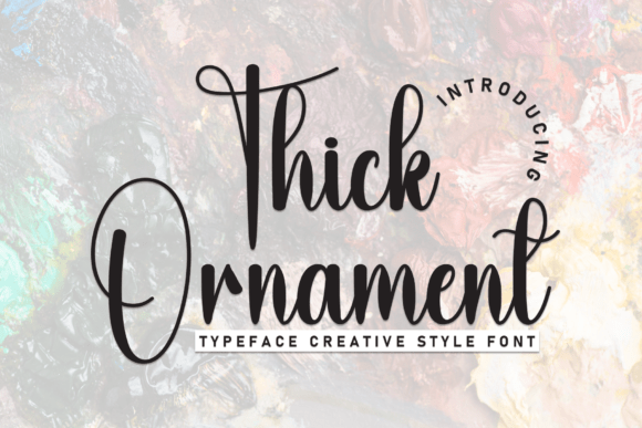 Thick Ornament Font for Inviting Web Design