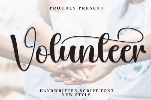 Volunteer Font: A Handwritten Script for Thoughtful Branding