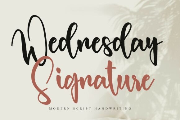 Wednesday Signature: A Script Font for Handmade Products That Sell